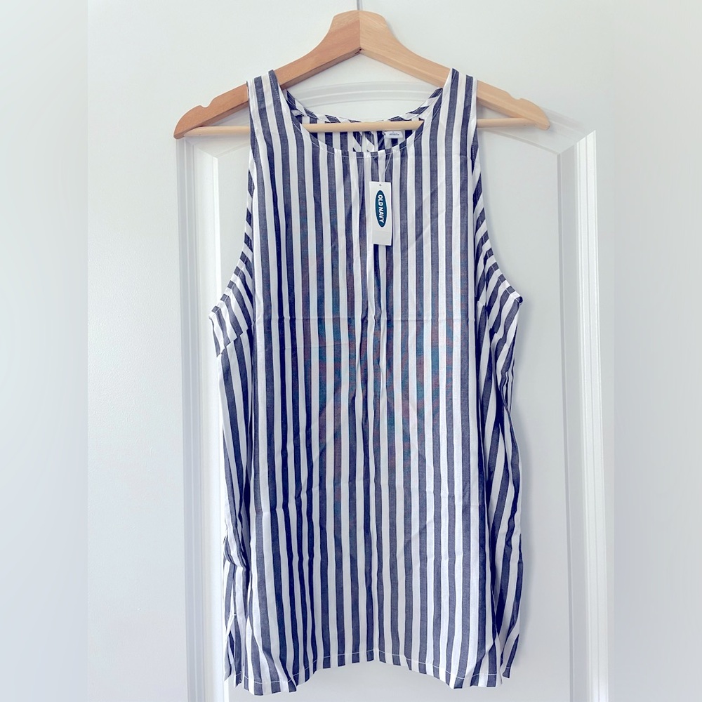 Old navy vertical stripe tank